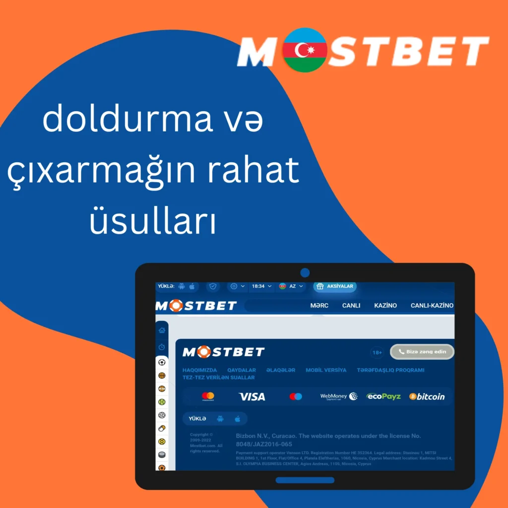 Mostbet AZ-27 Depozit 
Çıxarma Üsulları